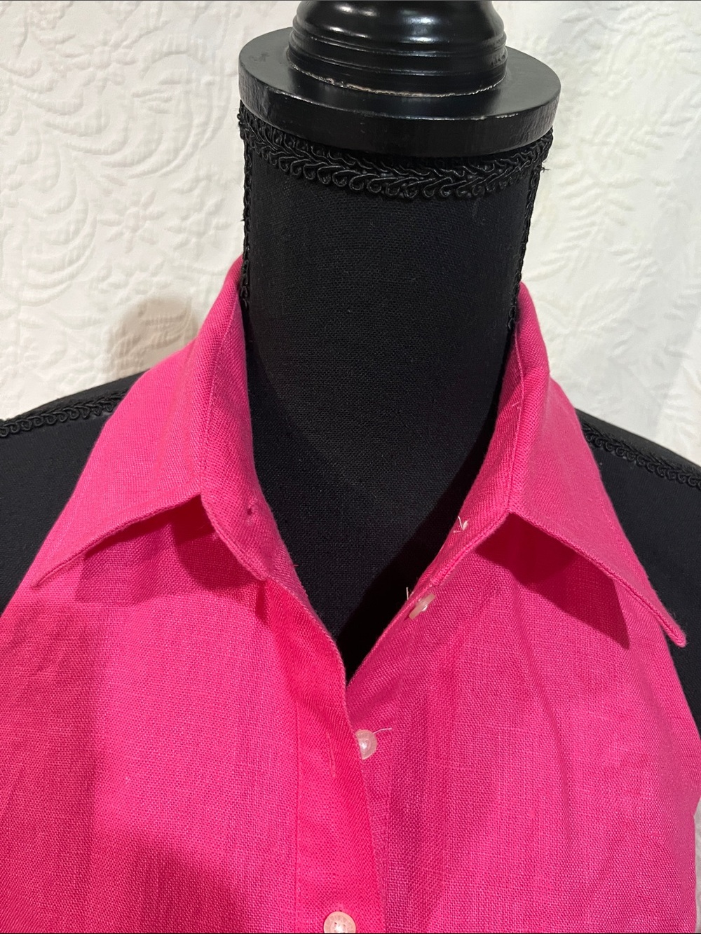 Lauren Ralph Lauren linen halter shirt dress, size 8 - Picture 3 of 13